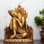 Global Grabbers New Buddha Statue showpiece Idol Home Decor Items for Living Room and Gifts (Golden 4) - Fast Shipping to USA, Canada & India