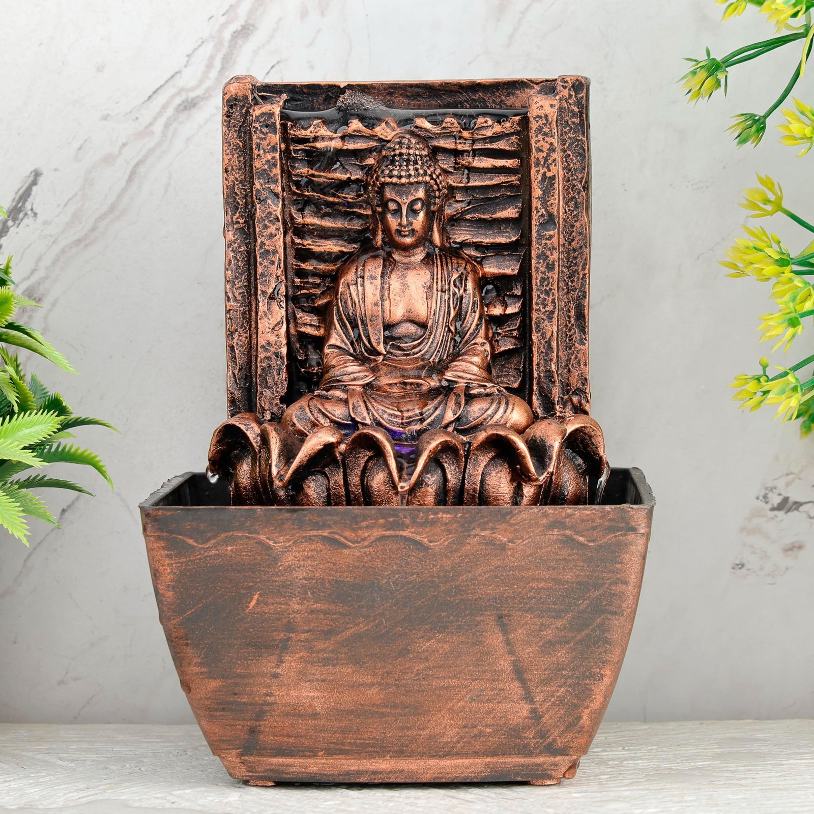 91tvHXnbKL.jpg Global Grabbers Polyresin Table Top Indoor Outdoor Water Fall Fountain with LED Lights Home Decor Decoration Gift Gifting Items-A_COP-SF30 - Fast Shipping to USA, Canada & India - Image 1