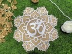VRB Dec 1 Pcs Reusable Wooden Base and Rangoli Template mat, Brown, D-2, Religious - Diwali, Deepavali, Navratri, Pooja, Temple Decor, Rangoli Mat - Fast Shipping to USA & Canada