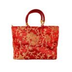 Xtore Beautiful Handmade Purse with Golden Work for Women (Pack of 1, RED) - Fast Shipping to USA & Canada