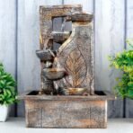 Global Grabbers Polyresin Table Top Indoor Outdoor Water Fall Fountain with LED Lights Home Decor Decoration Gift Gifting Items-A_ORG-SF31 - Fast Shipping to USA, Canada & India